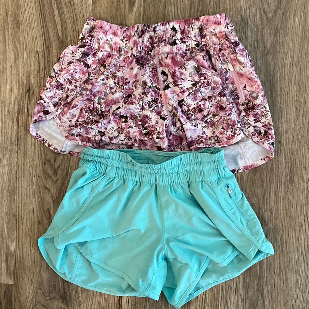Size 6 Lulu running shorts . Good condition. Price is for both.